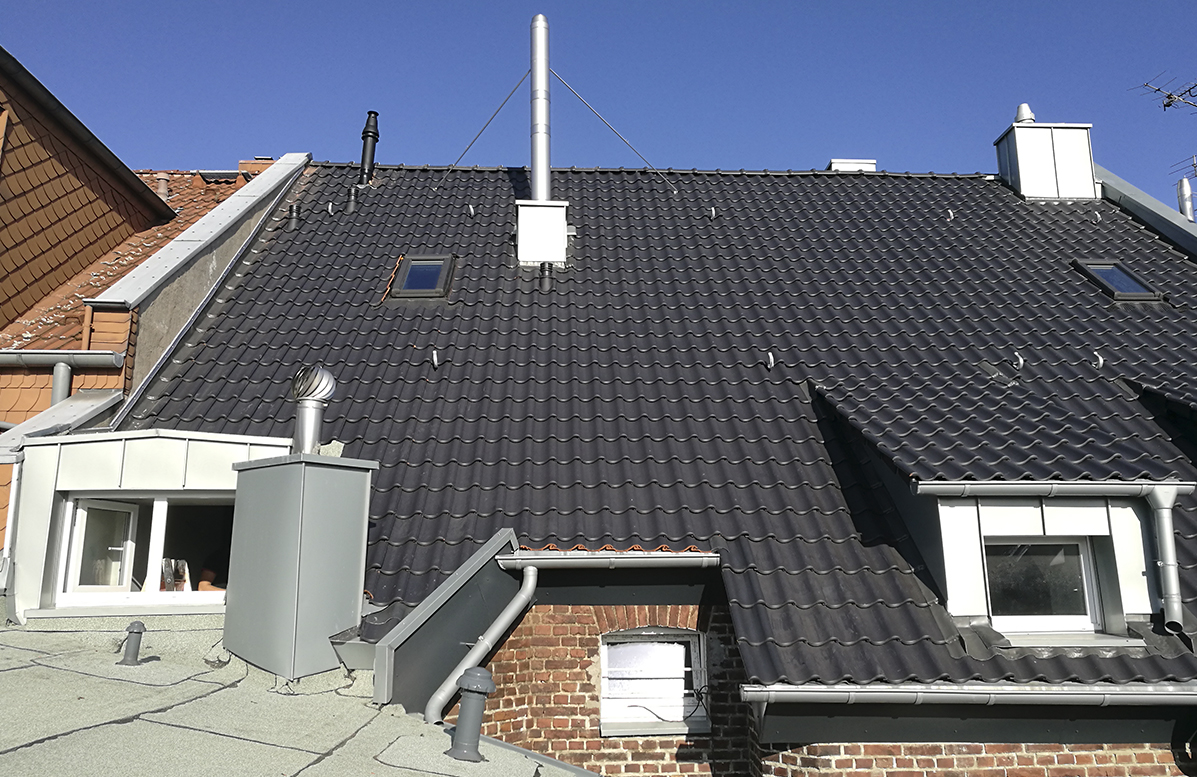 Modernisierte Rückseite Jugendstilhaus