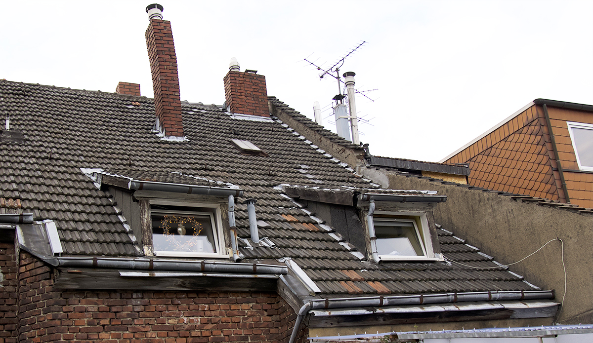 Unmodernisierte Rückseite Jugendstilhaus